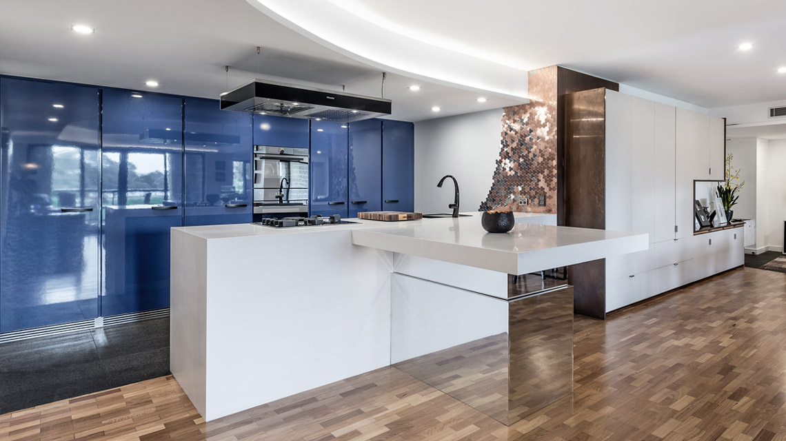 A Blue Kitchen in Rushcutters Bay